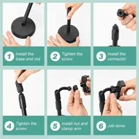 360° Rotatable Anti-Slip Base Desktop Lazy Foldable Adjustable Flexible Phone Bracket Live Broadcast For iPhone Xiaomi Samsung - Image 6