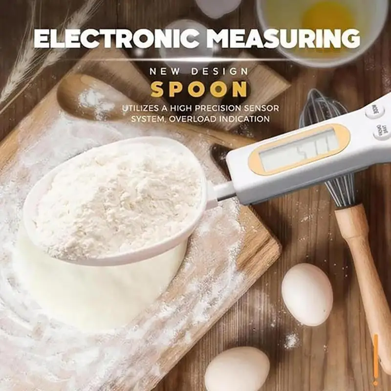 

Digital Measuring Spoon 500g 0.1g LCD Electronic Measuring Food Scale Coffee Milk Powder Baking Scale Kitchen Weighing Scale