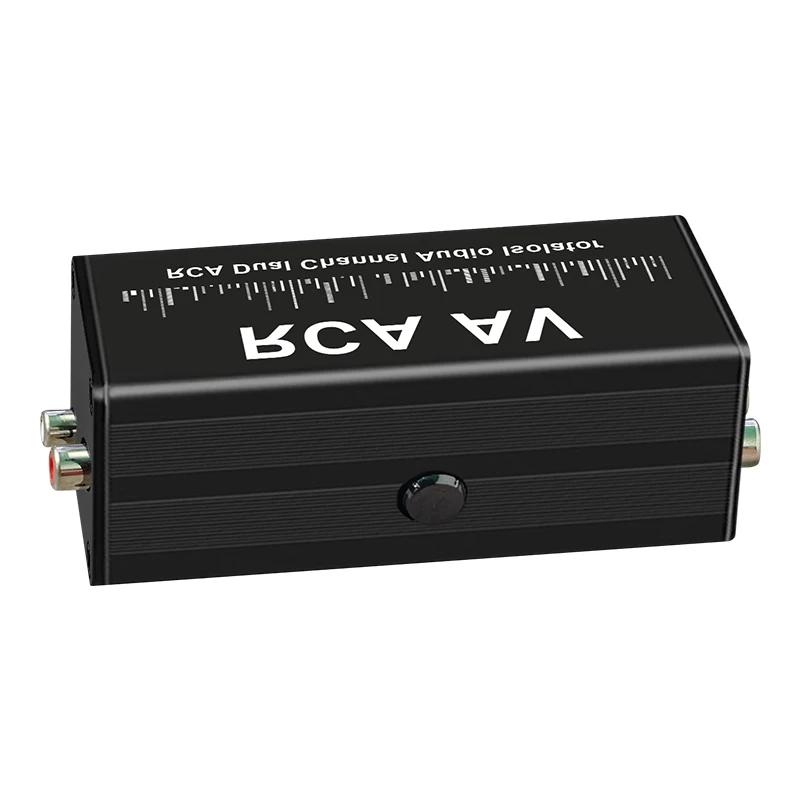 HT-8686 패시브 RCA 듀얼 채널 오디오 아이솔레이터, 스튜디오 스피커 사운드용 접지 루프 차단 기능이 있는 노이즈/허럼 제거기
