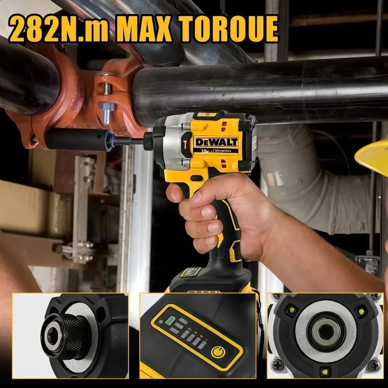 DEWALT 브러시리스 DCF860 컴팩트 드릴/드라이버 무선 전동 드라이버 충전식 전문가용 전동 공구 업그레이드