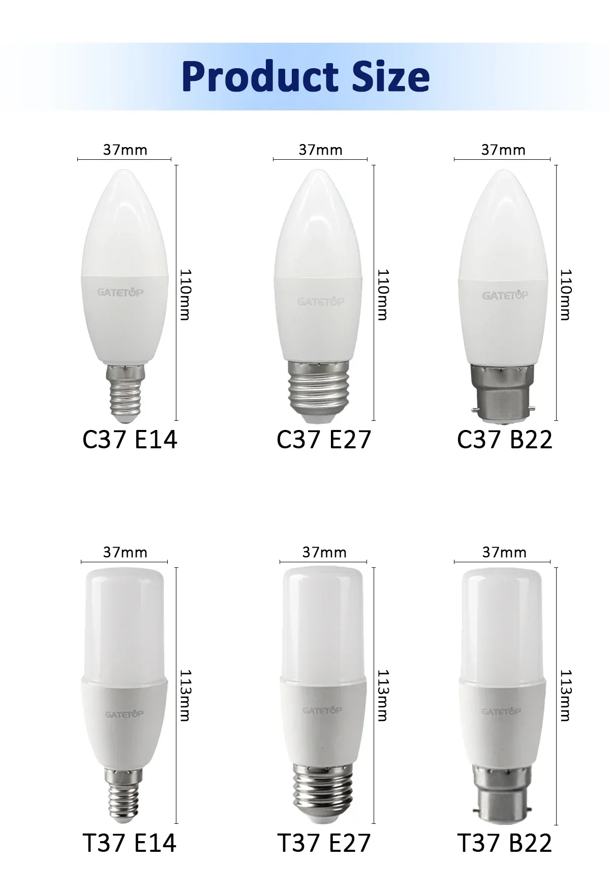 Description Picture 5 of item2pcs E27 B22 GU10 GU5.3 Base Light Bulb 3 Color Temperature CCT AC110V 220V Memory Function Color Temp Reset Light for Bedroom