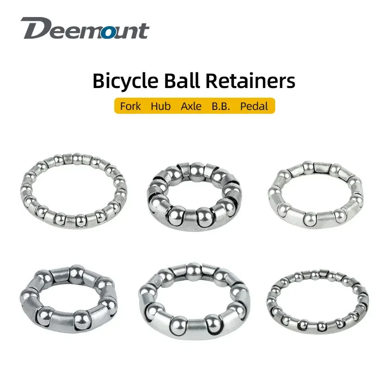Ball Retainers 4pcs Bicycle Fork Hub Bottom Bracket Bearing Kids Bike Pedal Scooter Axle Spindle Bracelet Heat Treated