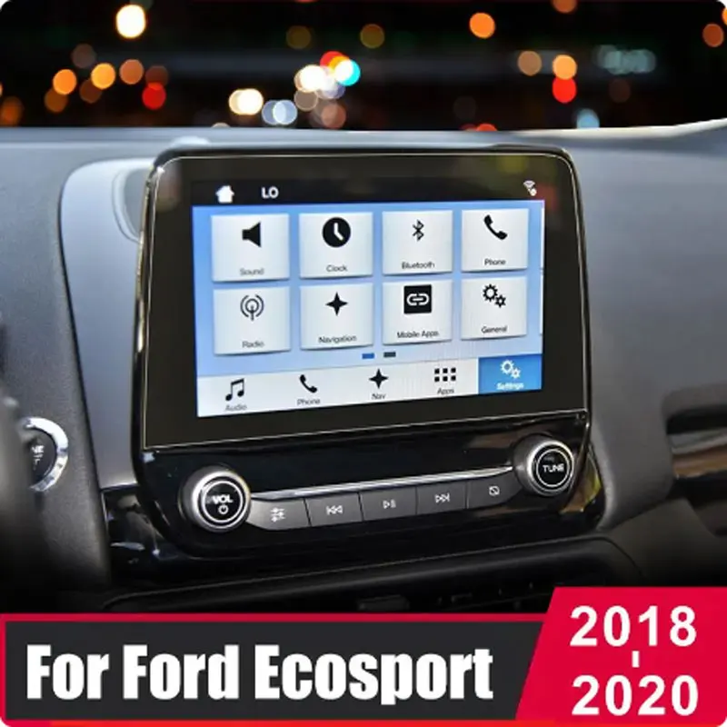 

For Ford Ecosport 2018 2019 2020 Tempered Glass Car Navigation Screen Protector Touch Display Screen film Anti Scratch 8 9 inch