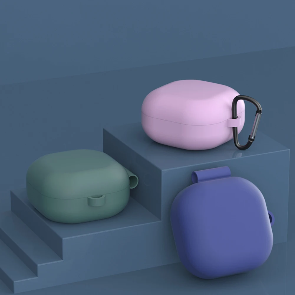 

Silicone Case for Samsung Buds 2 Pro Buds 2 Buds Live and Buds Pro Full Protection with Anti Drop Buckle
