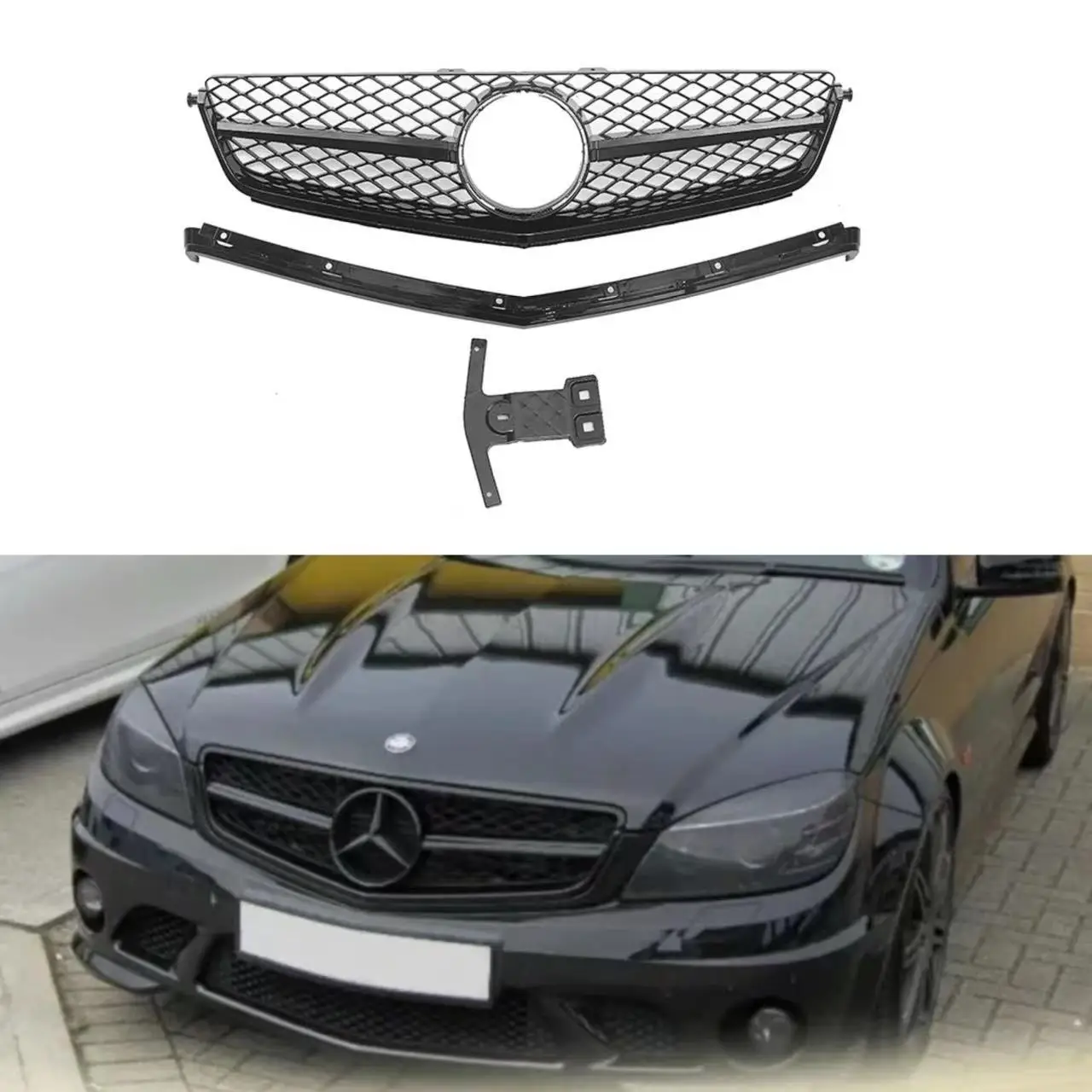 

For 2009-2011 W204 C63 Modification,12-14 C63 Grille Original Replacement