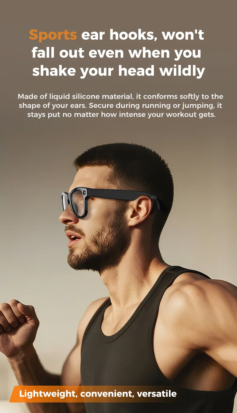 2026 New 800W 4K HD AI Smart Glasses Men Record Video 3600mAh Battery 120 Languages Translation Music Player Glasses With Camera