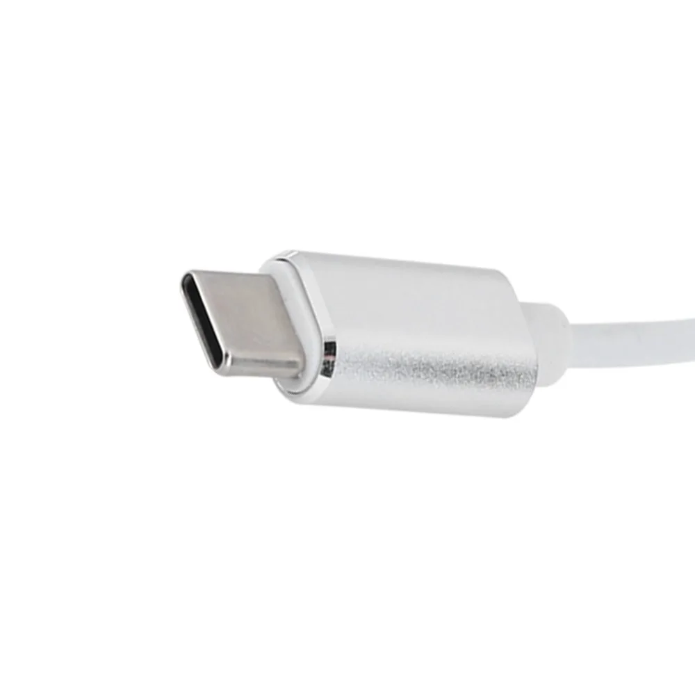 7.1 채널 USB 사운드 카드 플러그 앤 플레이 3.5mm 암형 타입-C - 3.5mm 오디오 어댑터 드라이버 불필요 알루미늄 합금 USB 오디오 분배기