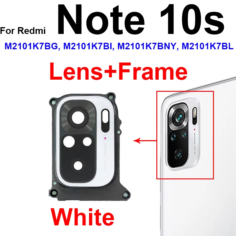 Premium Back Camera Glass Lens Frame with Adhesive