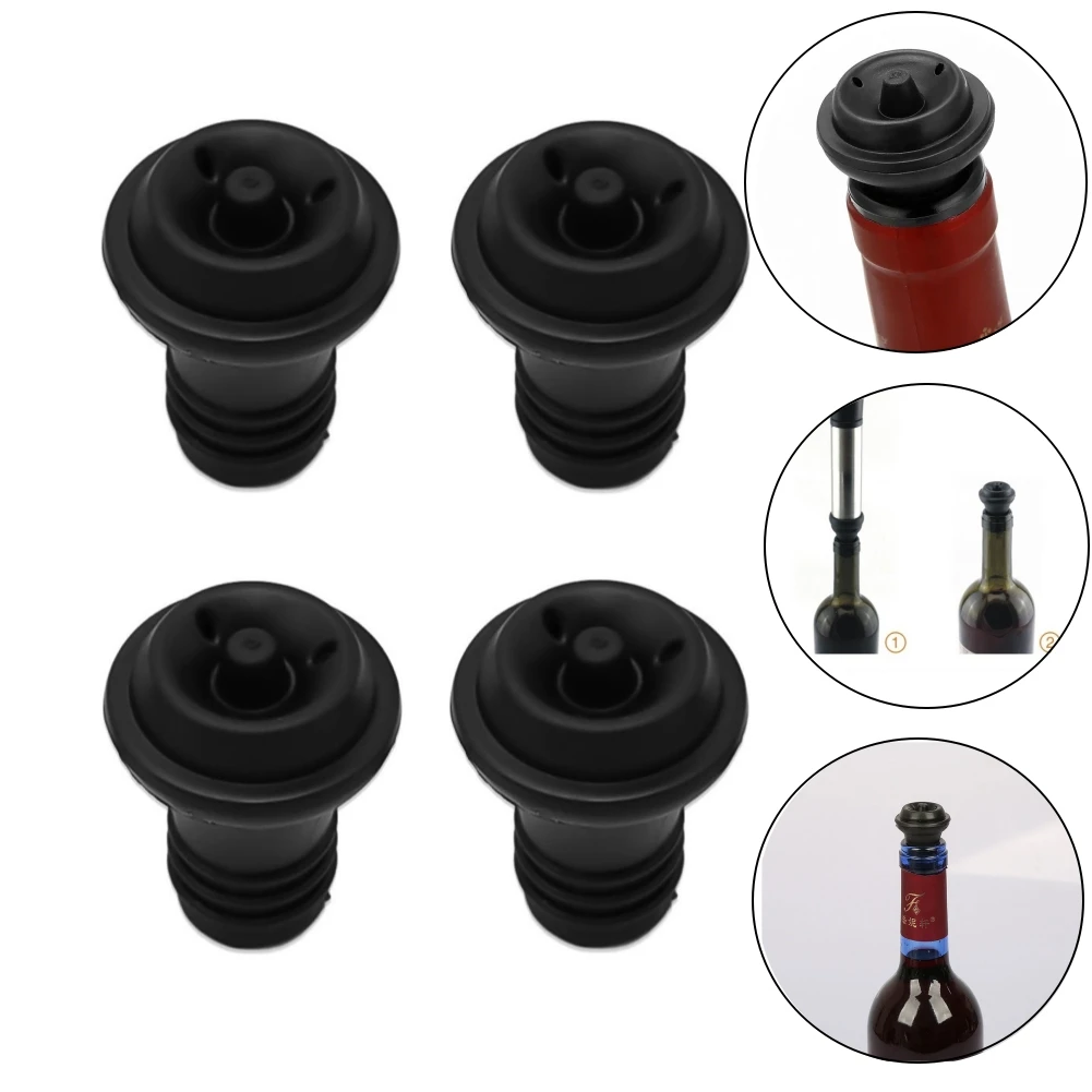 Hot Sale Practical Bottle Stoppers Bar Wine Set Silicone Easy To Removed High Quality Material Reusable
