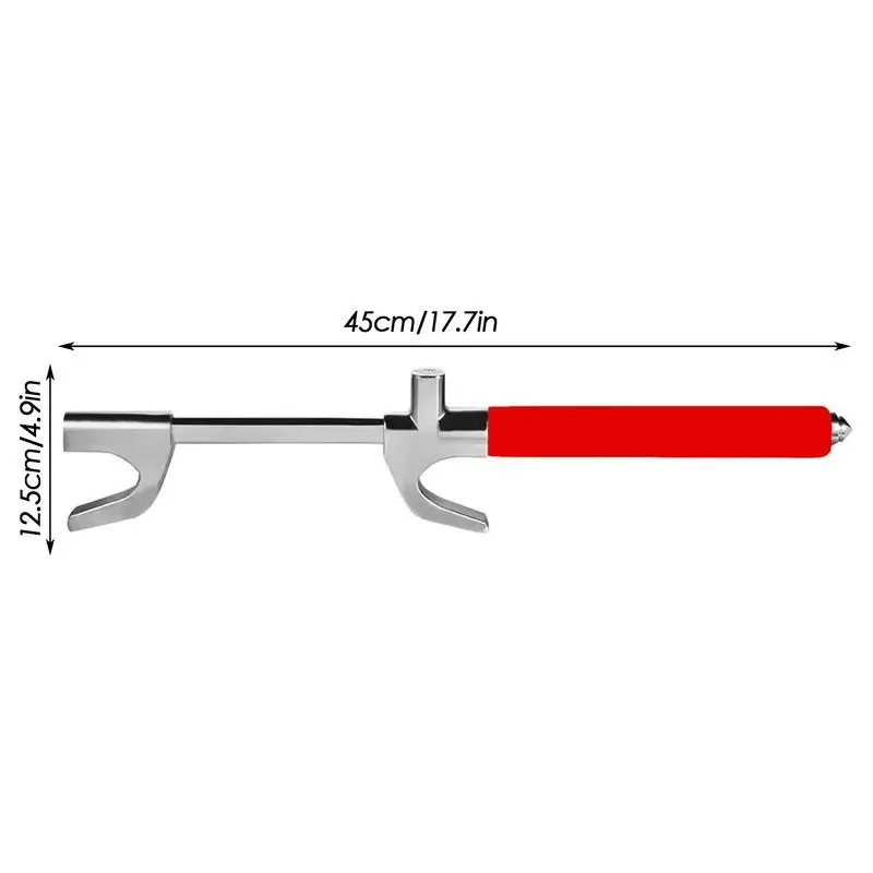 Blocco del volante universale per auto dispositivo antifurto per veicoli blocco ruota retrattile con martello di emergenza auto camion SUV