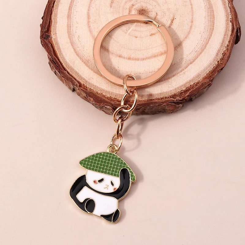 Schöne Emaille Ente Schlüssel bund Ringe für Frauen Männer Handtasche Anhänger Cartoon Tier Schlüssel ringe Auto Schlüssel halter DIY Schmuck Geschenk – Detail 13