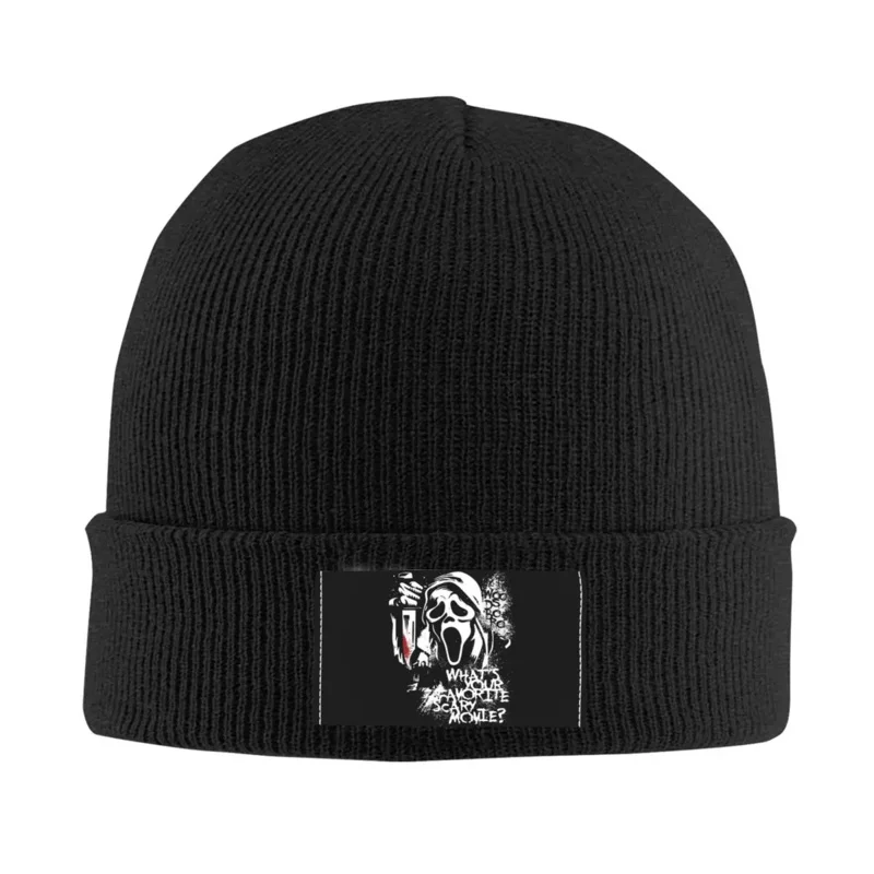 

Favorite Scary Movie Scream Skullies Beanies Caps Winter Warm Women Men Knitting Hats Adult Unisex Halloween Killer Bonnet Hats