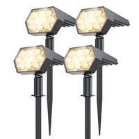 Spot Lumineux Solaire à 92 LED, Imperméable IP67, 2 en 1, Éclairage d'Extérieur, Idéal pour un Jardin, une Cour ou une Véranda 1