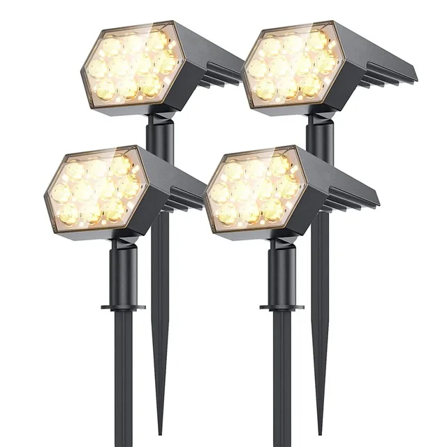 Spot Lumineux Solaire à 92 LED, Imperméable IP67, 2 en 1, Éclairage d'Extérieur, Idéal pour un Jardin, une Cour ou une Véranda 1