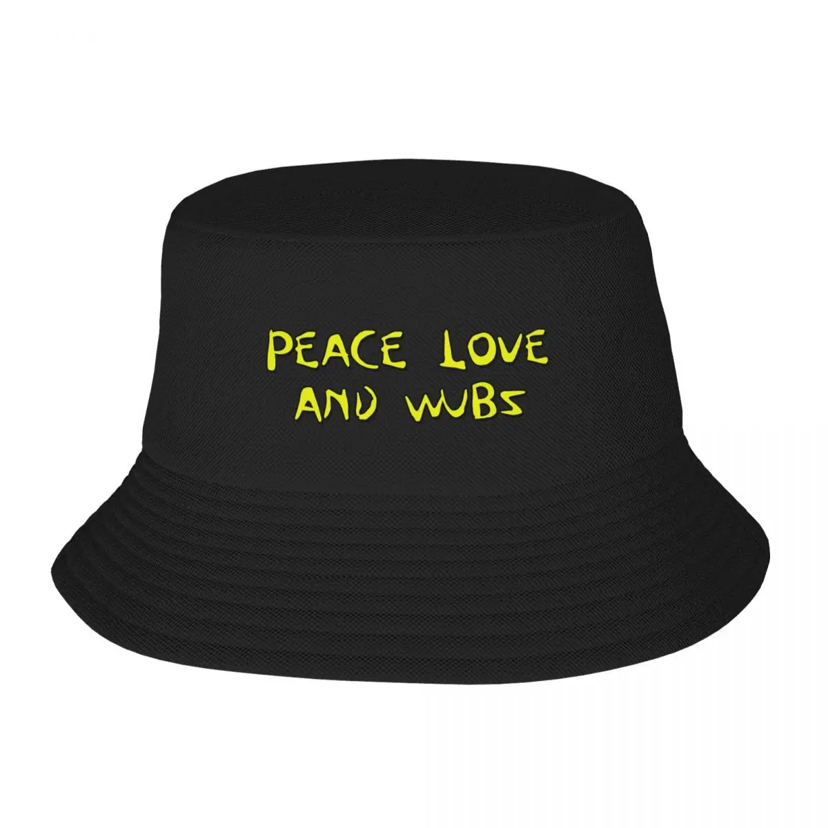 

peace love and wubz Bucket Hat Streetwear Anime Boy Child Hat Women's