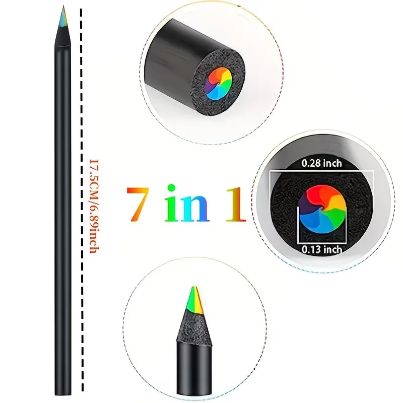 5-100Pcs 컬러 연필 나무 그림 연필 무지개 어린이를위한 다채로운 색상 학생 성인 그림 교실 학교 미술 용품