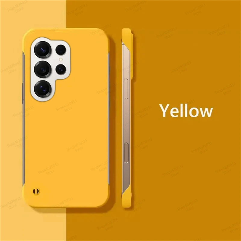 Elegant Frameless Hard PC Shockproof Phone Case - Luxury Protection Accessory