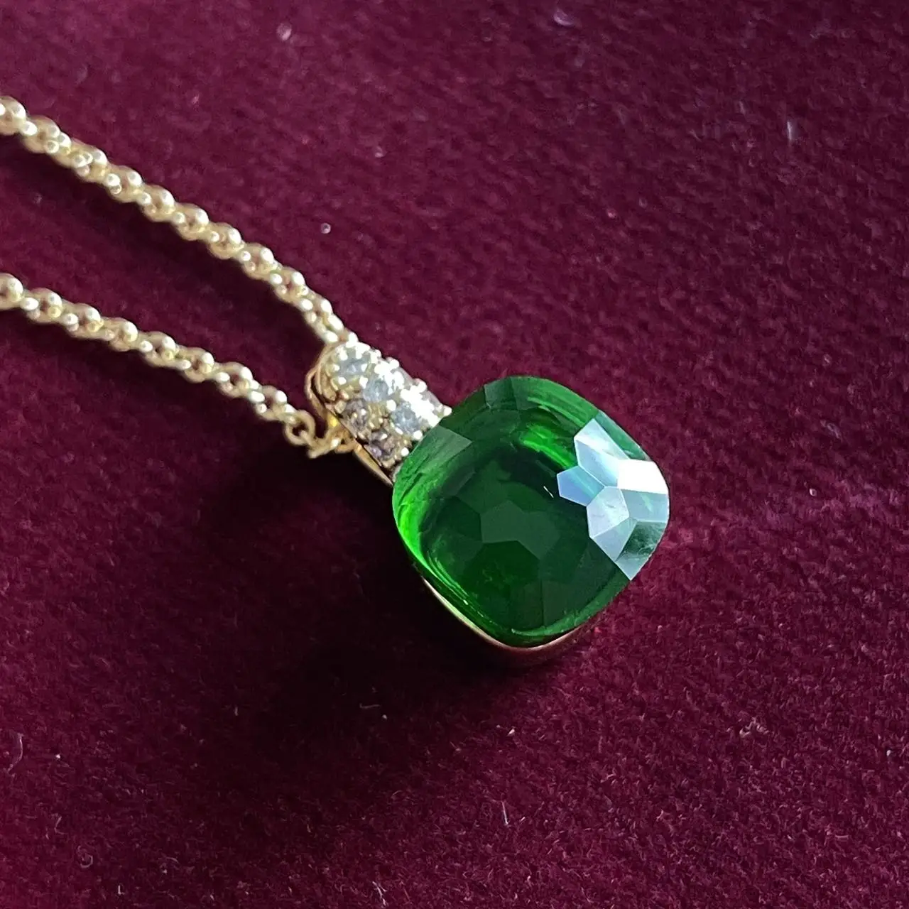 Classic Women's Necklace Fashion Jewelry Inset Zircon 32 Colors Candy Style Crystal Pendant Birthday Valentine's Day Gift