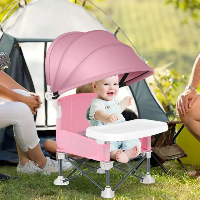 Durable High Chair With Adjustable Footrest And Detachable Cushion For Comfortable Feeding, For Growing Baby Feeding Chair 2