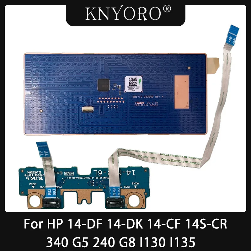Per Hp 14-Df Dk Cf 14S-Cr 340 G5 240 G8 Tpn-I130 I135 Piastra Chiave Sinistra E Destra Scheda Touchpad Muslimex