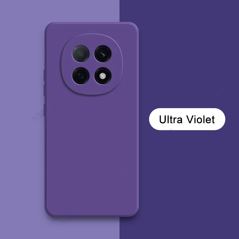 Luxury Dual Layer Cellphone Case with Camera Protection - Soft Square Liquid Silicone Cover