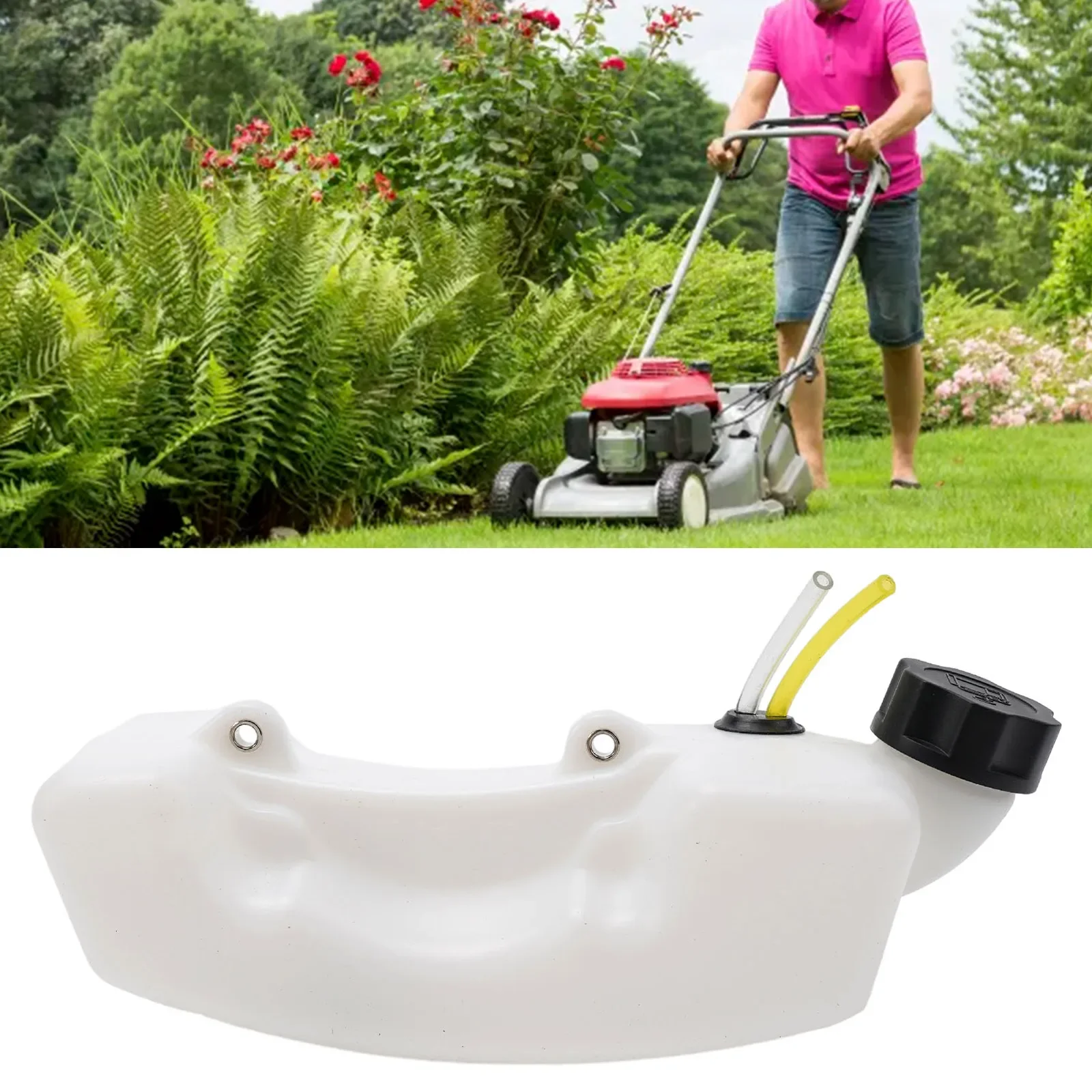 

With Cap Fuel Tank Accessories Brush Cutter Gasoline Lawn Mower Parts Plastic Replacement Yard For 43cc 49cc 52cc 55cc