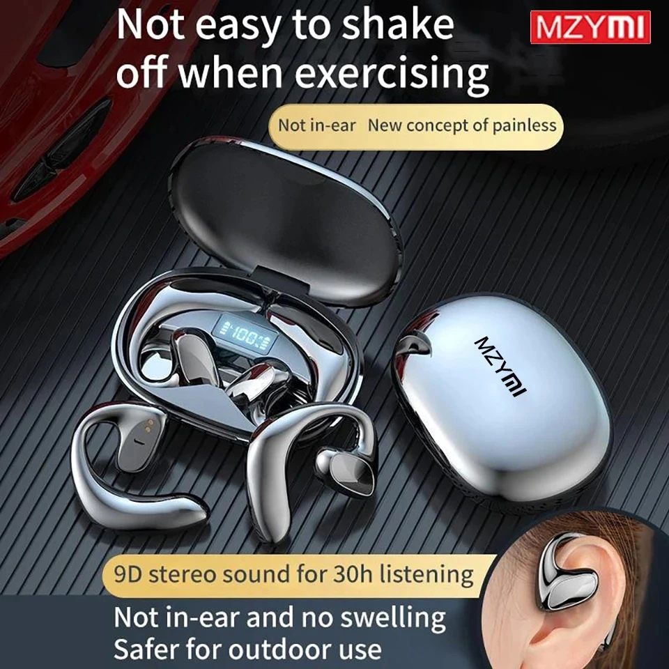 Беспроводные наушники MZYMI TWS Mijia S900, Bluetooth наушники с костной проводимостью, гарнитура с микрофоном, спортивные Hi-Fi стереонаушники