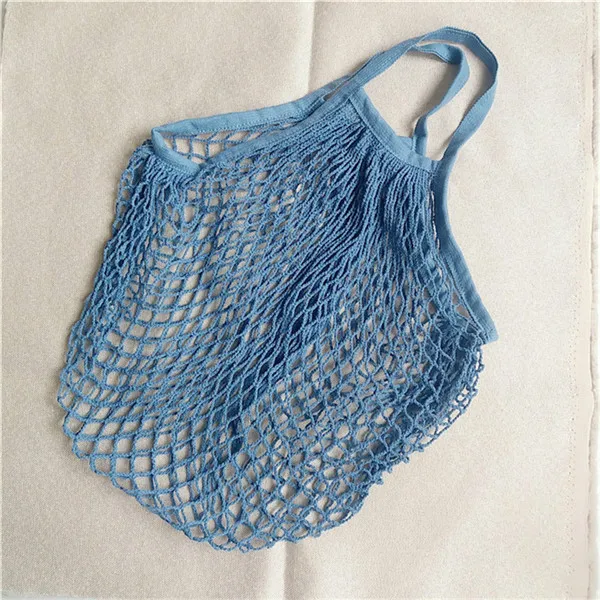 Eco-Friendly Reusable Cotton Mesh Shopping Tote Bag
