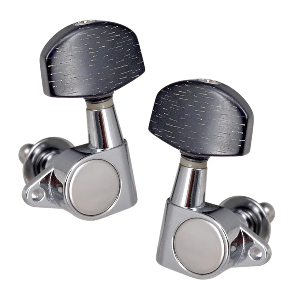 6Pcs/Set Guitar String Tuning Pegs Electric Guitar Machine Heads Tuners Silver Color 3L 3R Replacement Guitar Accessories