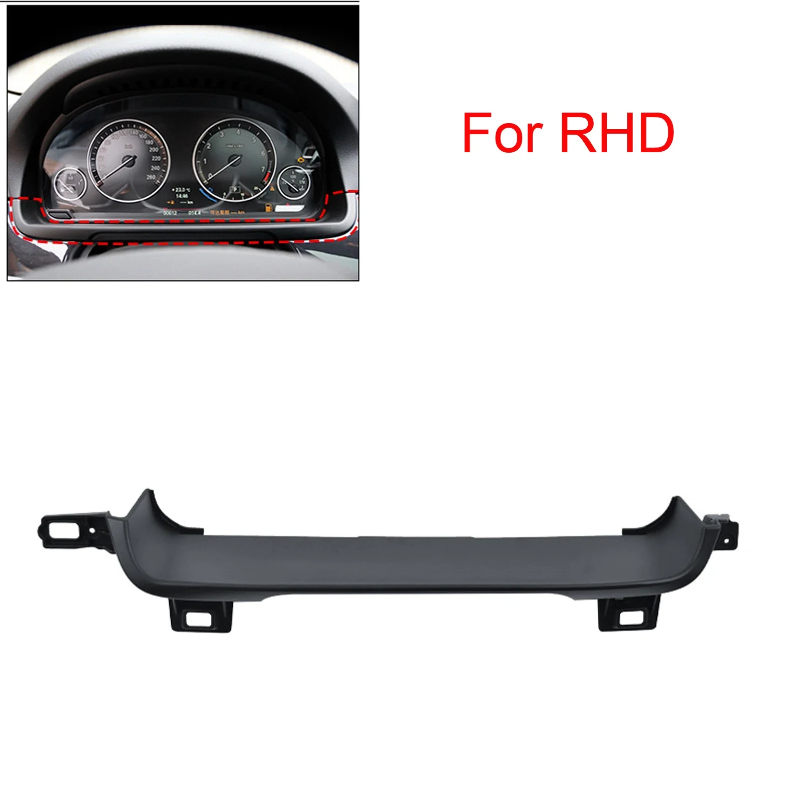 Auto Dashboard Instrument Cover Right Hand Drive Vehicle For BMW 5 Series F10 F11 F18 2010-17 Instrument Panel Cover 51459195155