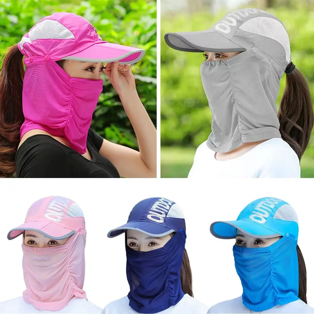 Neck Face UV Protection Detachable Breathable Beach Cap Shade Hat Baseball Cap Sunshade Sun Hat