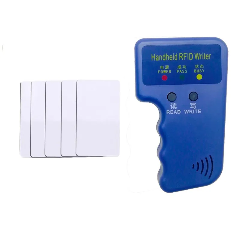 RFID Copier Writer Handheld 125KHz EM4100 TK4100 Duplicator Programmer Reader Rewritable T5577 EM4305 Keyfobs Tags Cards