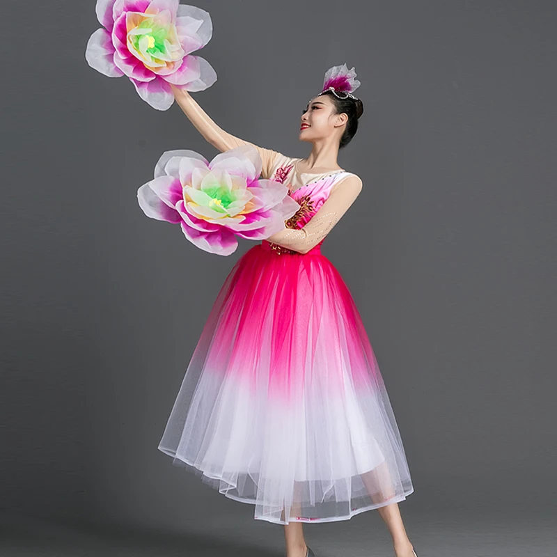 Kindergarten Dance Props Handheld Flower 2 Pcs dance dress