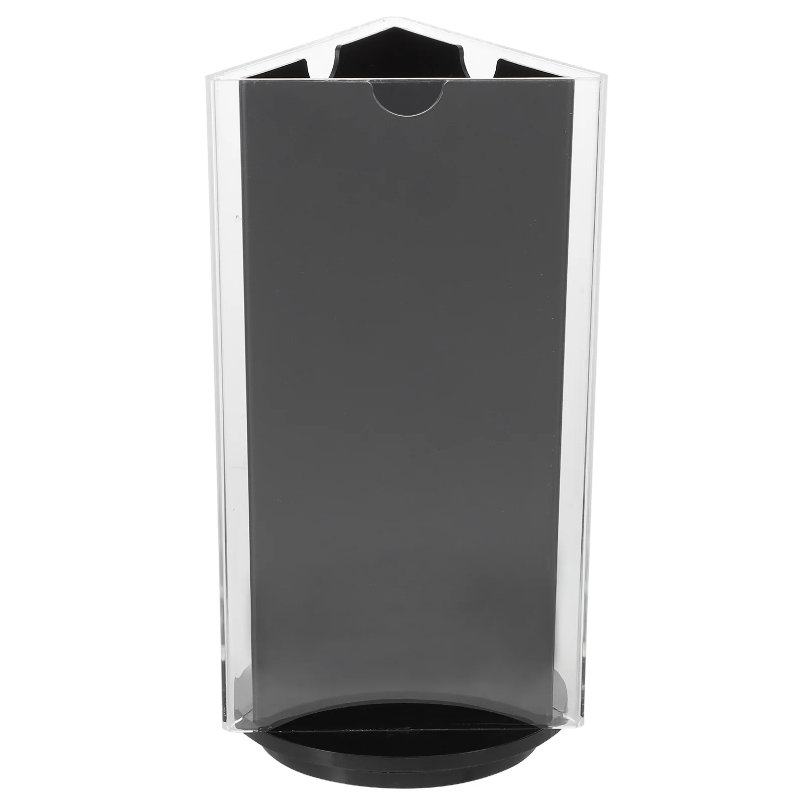 

Acrylic Sign Holder Rotatable Restaurants Menu Display Stand Tabletop Paper Holder