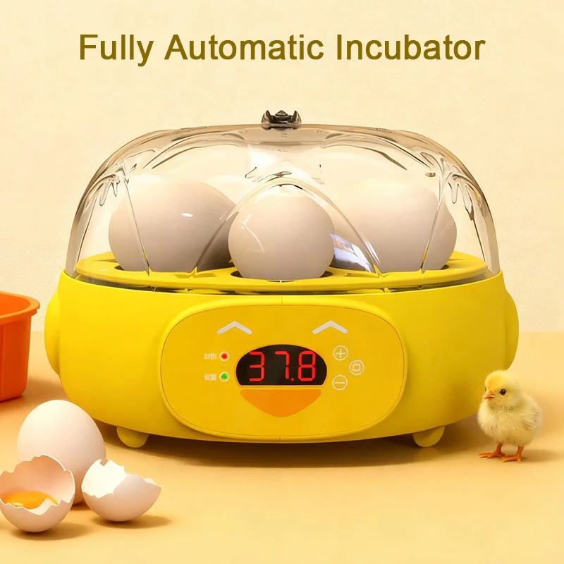 ตู้ฟักไข่อัตโนมัติ Smart Chicken Incubator สำหรับใช้ในบ้าน ขนาดเล็ก สำหรับสัตว์ปีก พร้อมระบบหมุนไข่อัตโนมัติ ควบคุมอุณหภูมิ เสียงเบา 1