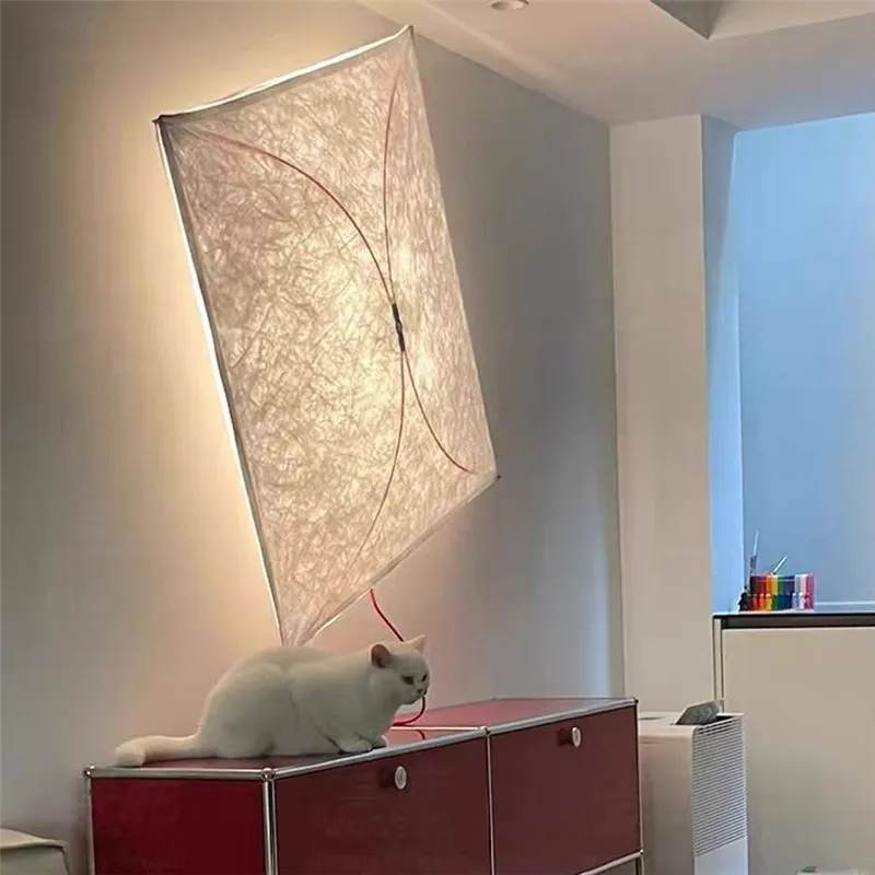 Ariette wall light Medieval Kite Wall Lamp for Bedroom Background Decorative Lamp Living room square silk Wall Lamp 3