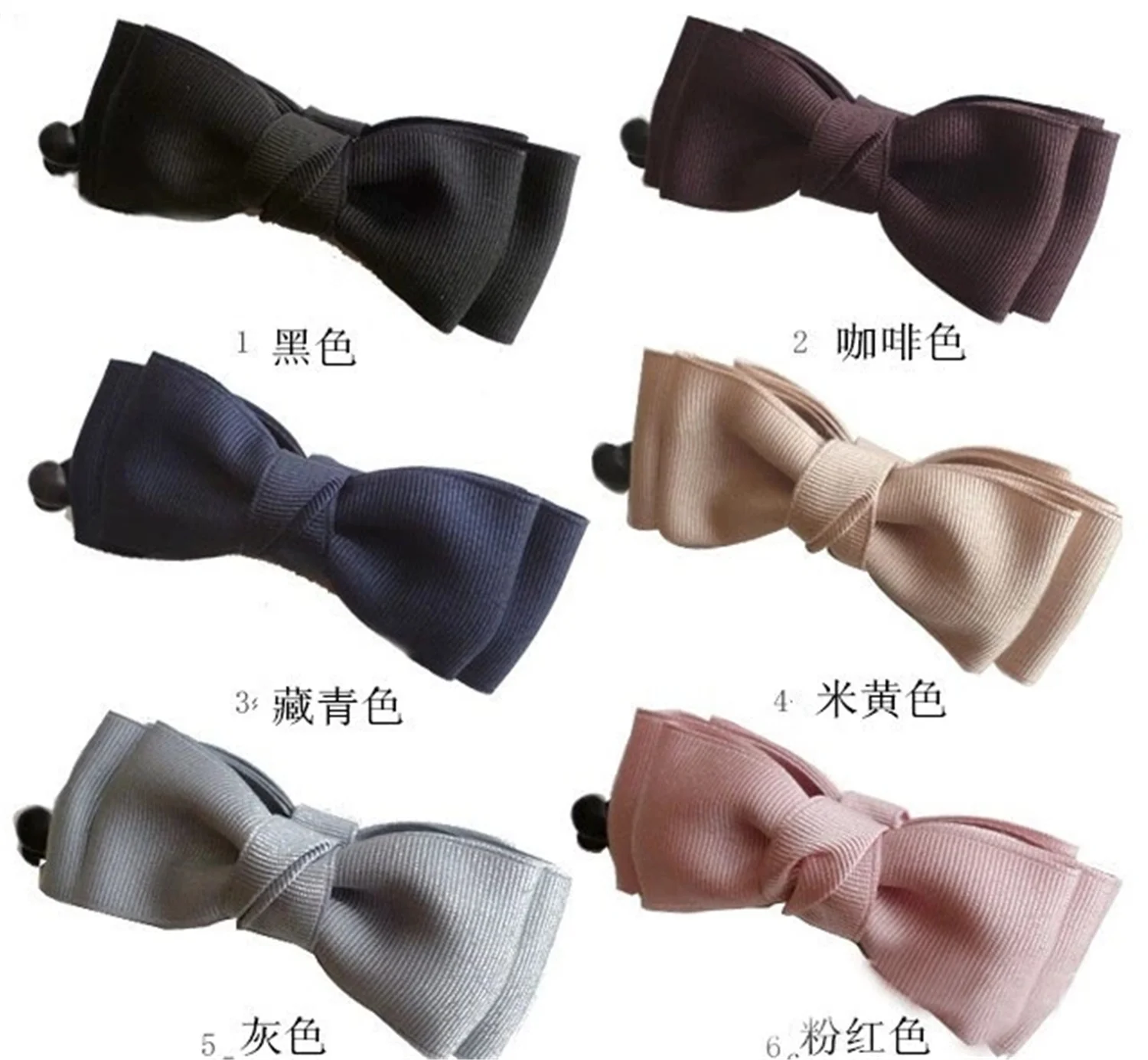 

New Bow Banana Hairpins High-grade Grosgrain Ribbon Headwear Handmade Clips for Girls Women Barrette Hair Accessories