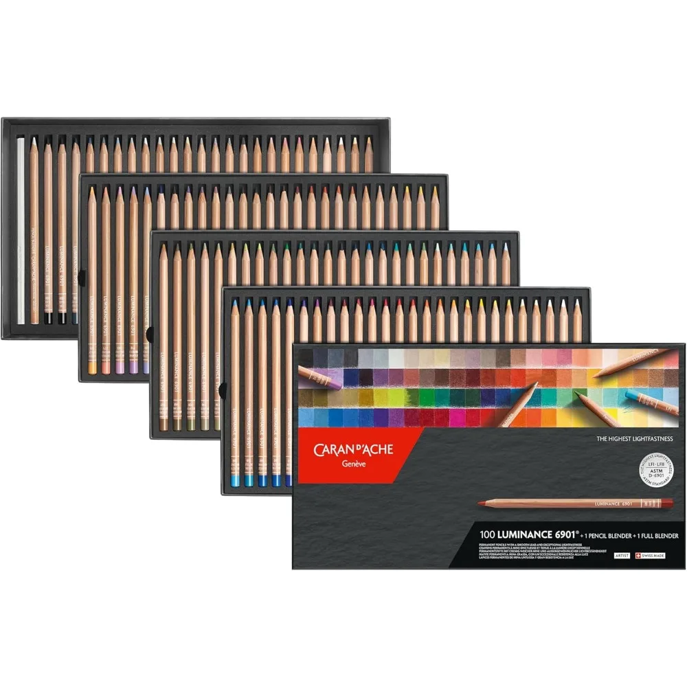 Luminance 6901 Box of 100 Individual Coloured, Artists, Colour Coded Pencils 2