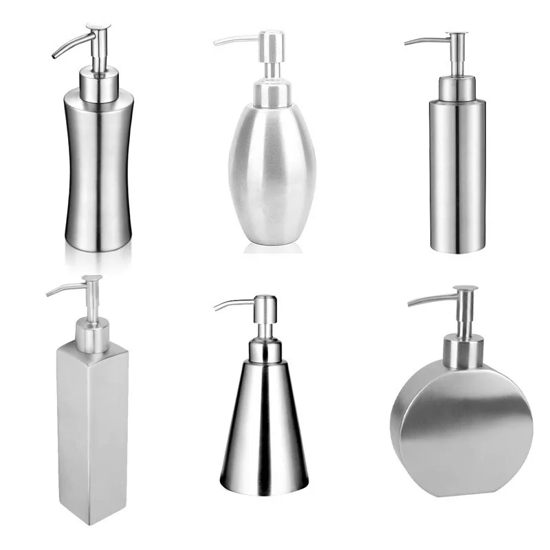 

304 Stainless Steel Hand Soap Bottle Soap Dispenser Shower Lotion Shampoo Cleanser Hand Washing Bottle