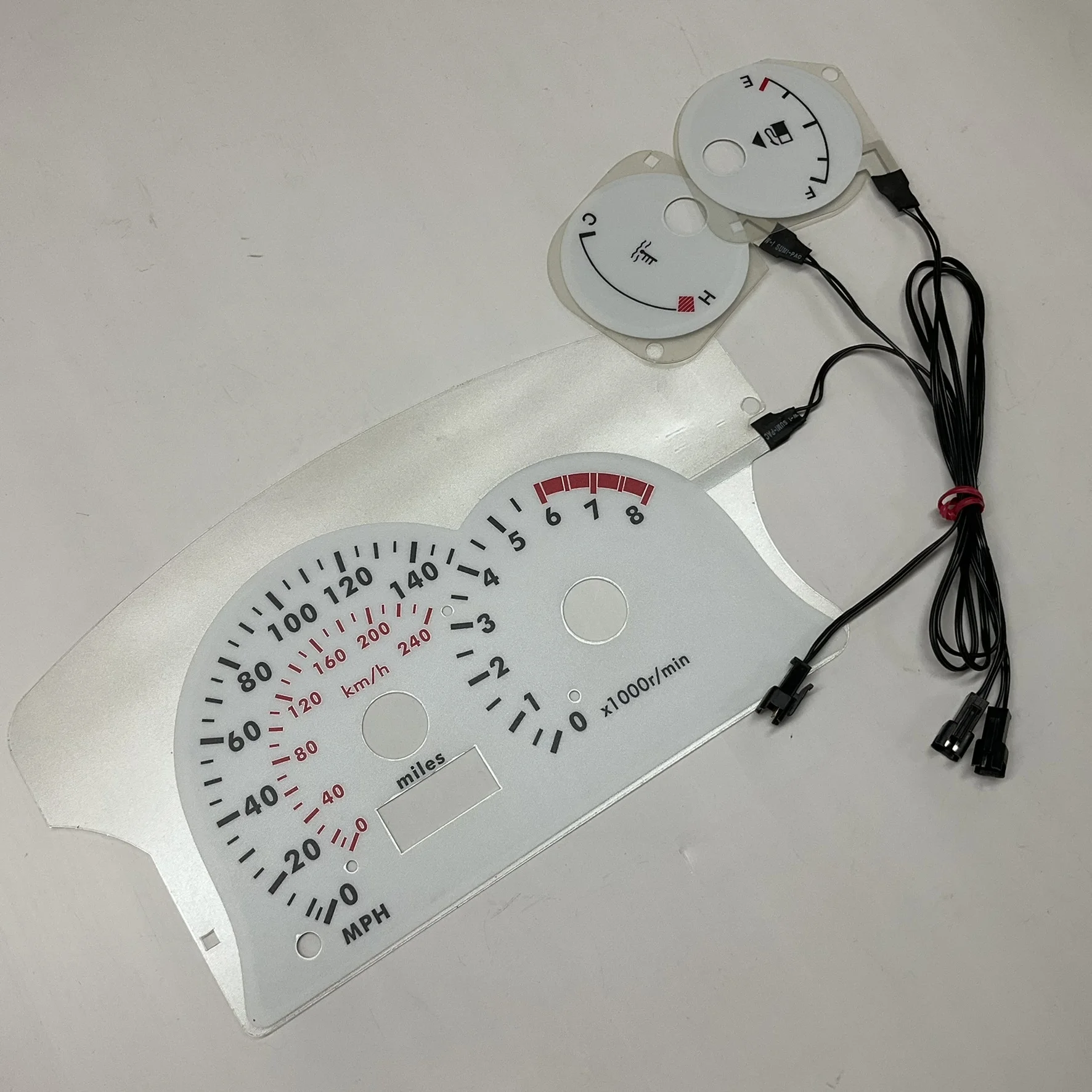 DASH Stock Clearance EL Gauge for Mitsubishi Eclipse 2001 MT 140MPH 8000 RPM Full Face Glow