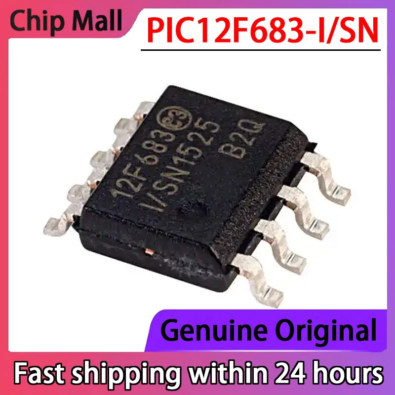 

5PCS New Original PIC12F683-I/SN 12F683 SOP8 8-bit Flash Microcontroller Available in Stock