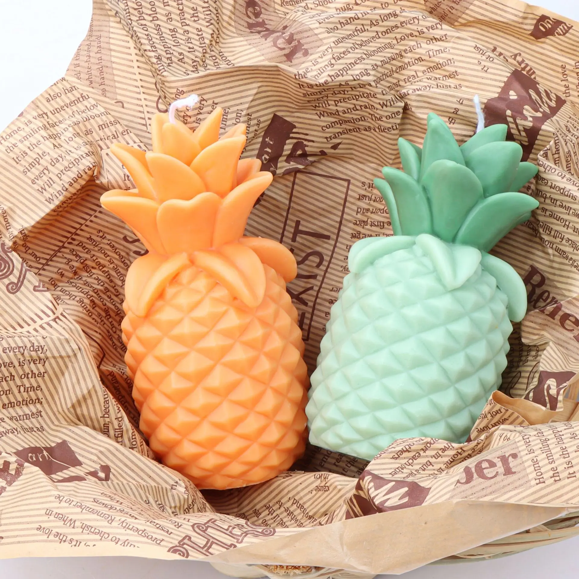 3D Pineapple Candle Silicone Mold for Handmade Chocolate Decoration Gypsum Aromatherapy Soap Resin Candle Silicone Mould
