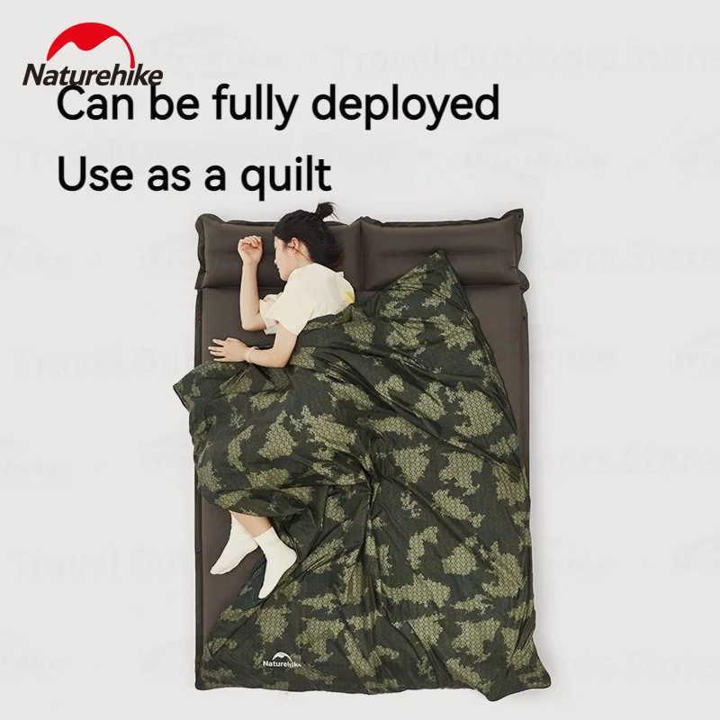Naturehike LW180 Ultralight Envelope Sleeping Bags Spring Summer Cotton Tourist Hiking Waterproof Sleeping Bag Camping Equipment