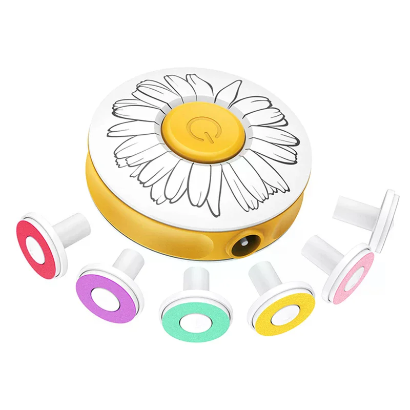 6 Pcs Electric Nail Trimmer Replacement Pads Nail Files Polisher Heads for Plastic Child Baby Manicure Replacement Pads