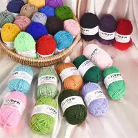 25g Soft Milk Cotton Knitting Yarn Anti-Pilling High Quality Knitting 4ply Cotton Yarn For Crochet Scarf Sweater Hat Doll Craft 4