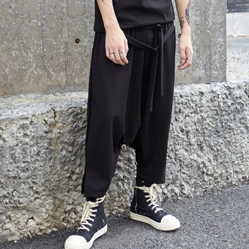 

Men's Slacks Spring/Summer New Harajuku High Street Hip Hop Fashion Trend Casual Baggy Plus Size Nine-Minute Pants