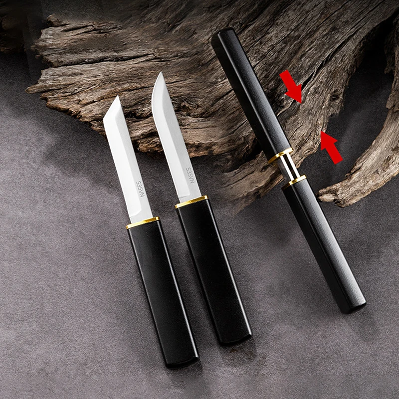 

High-grade Double Knife Stainless Steel Easy To Carry Knives High Hardness Fruit Mandarin Ducks Pocket Knife