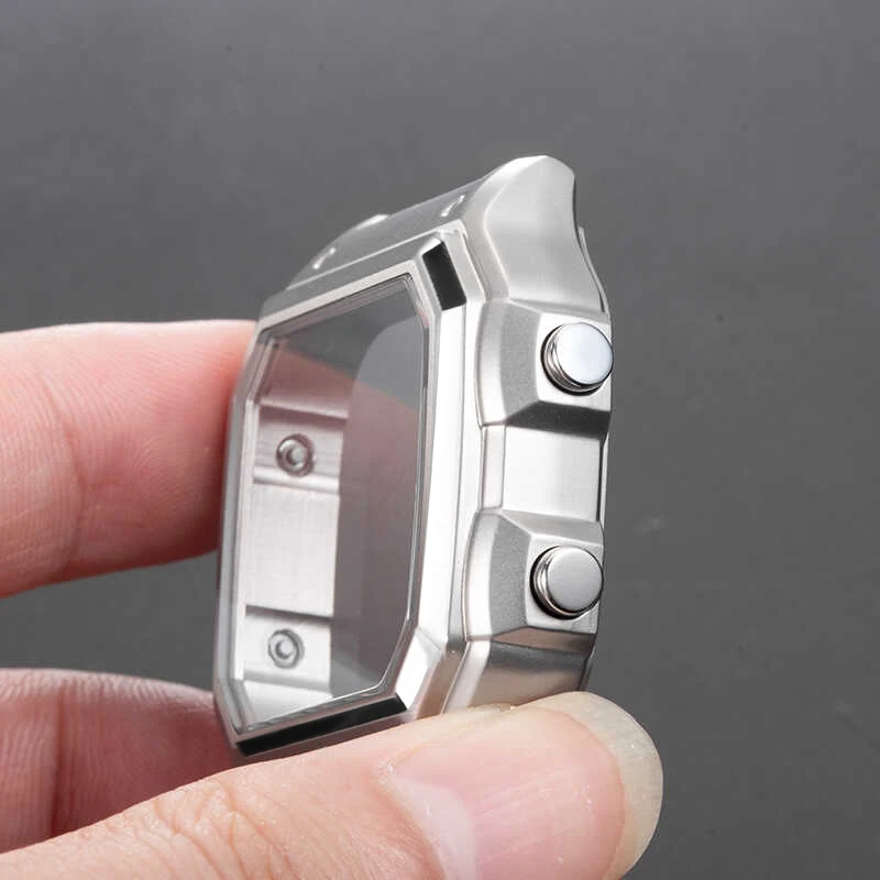 AE1200 MOD case For Casio 3299 AE-1200 case women's men's stainless steel bezel silver metal AE1200 waterproof ring screws watch screen protector case watch accessories watch case watch protective case watch protective cover