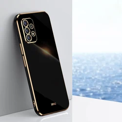 Luxury Silicone Back Cover with Plating Frame Design - A53 (4G 5G) (ZB Black)