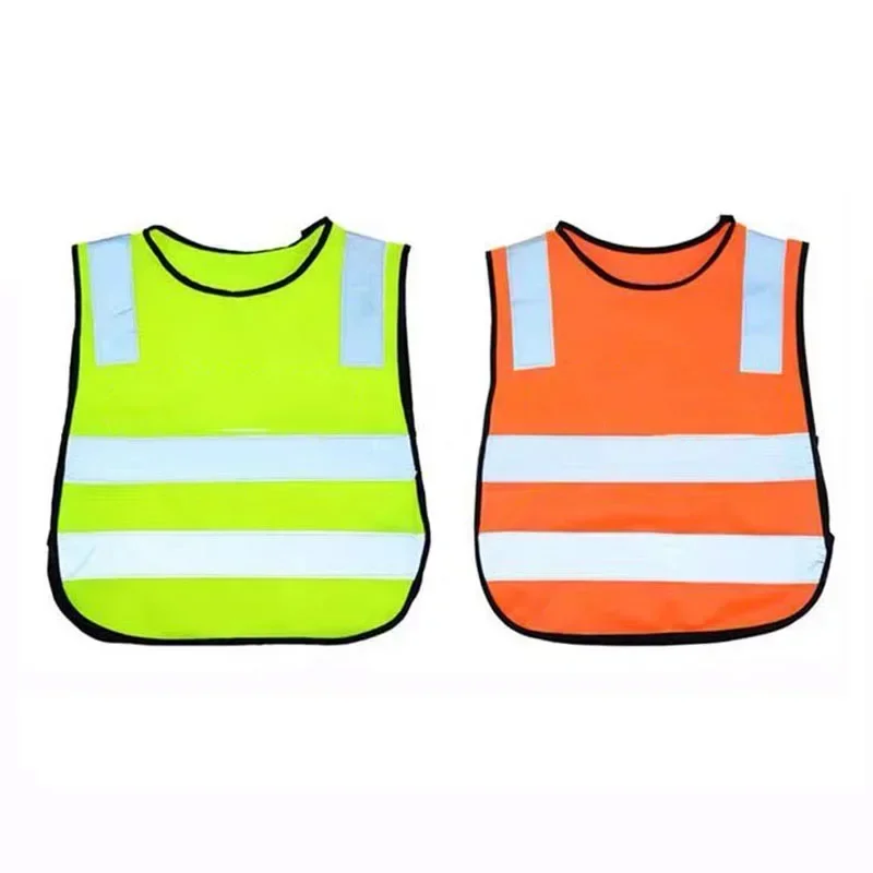 Children's High Visibility Reflective Safety Apron - Bright Yellow